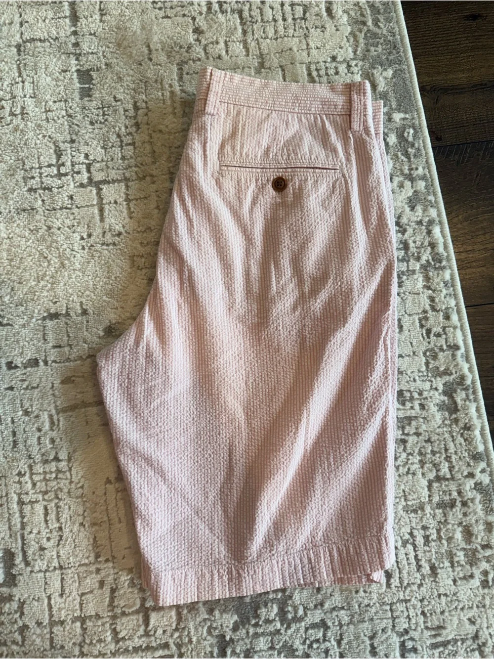 J.Crew Men's Pink Seersucker Shorts